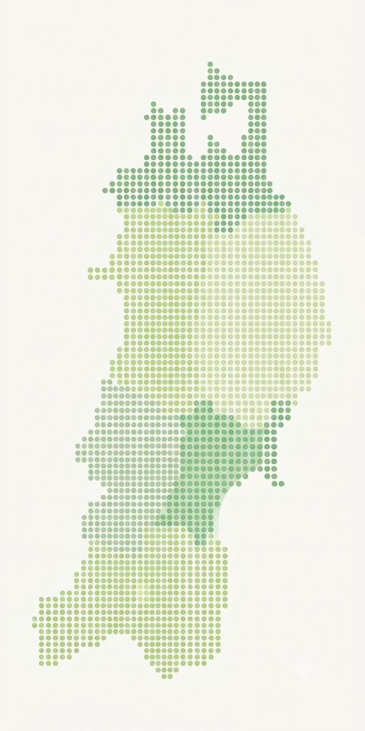 東北6県マップ図
